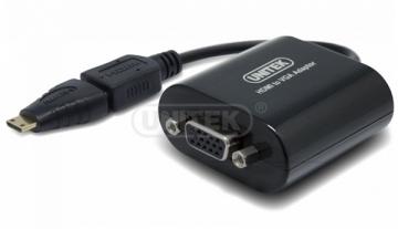 Cáp Mini HDMI -> VGA Unitek (Y - 5311)