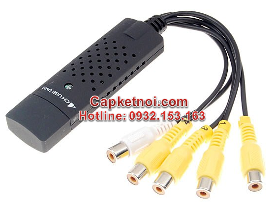 USB EasyCAP 4-Channel 4-Input USB 2.0 DVR Video Capture