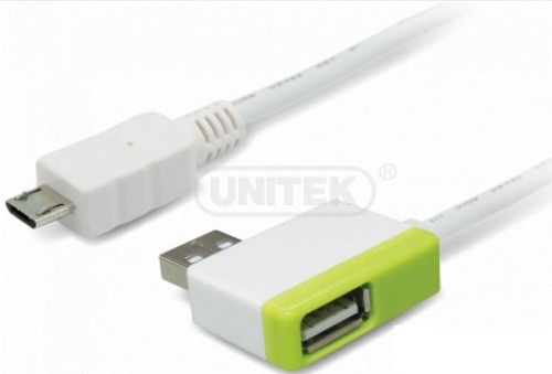 Cáp USB 2.0 -> Micro USB + Hub Charging Unitek (Y - 2013)