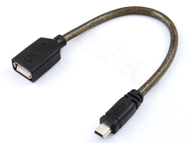 Cáp Mini USB OTG Unitek Y-C439 cho Table và Mobile- Chính hãng