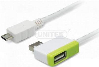 Cáp USB 2.0 -> Micro USB + Hub Charging Unitek (Y - 2013)
